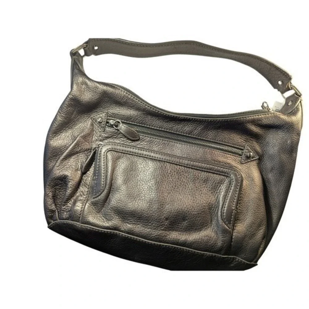 Cole Haan Shoulder Bag Bronze Metallic‎ Leather Everyday Purse Handbag